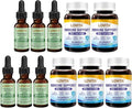 LOVITA 11-Piece Value Bundle - 6 Propolis Liquid &amp 5 Immune 8-in-1 Capsules Vegan Vitamins &amp Propolis Extract