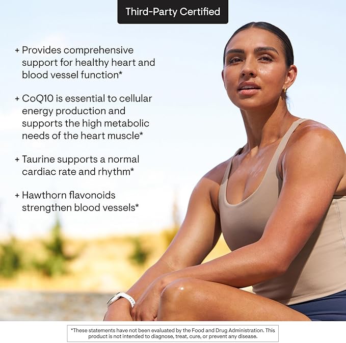 THORNE - Heart Health Complex - with CoQ10 Taurine and Hawthorn - Coenzyme Q10 Supplement with Minerals Amino Acids and Botanicals - 90 Capsules