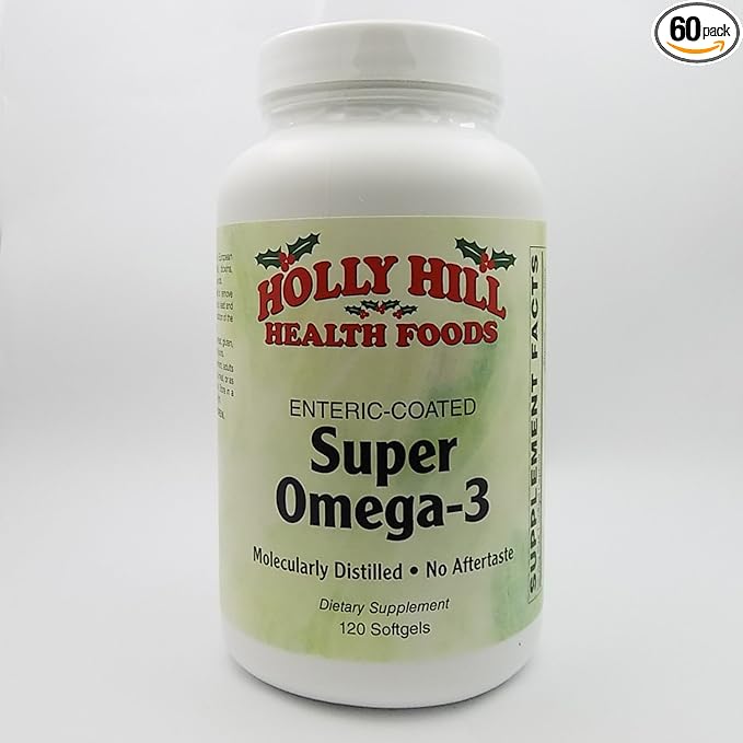 Holly Hill Health Foods Super Omega-3 (Enteric Coated) 120 Softgels