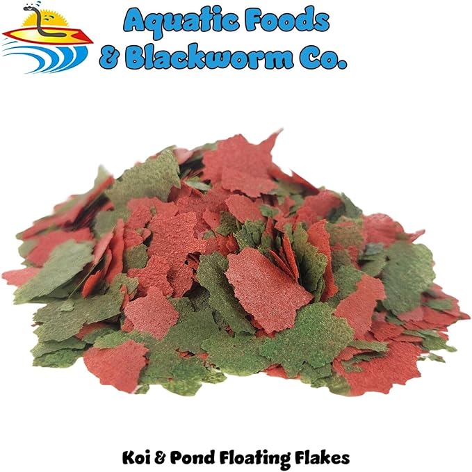 Aquatic Foods Inc. Koi &amp Pond Fish Krill Flakes. Arctic Krill Flakes which Contain Natural Carotenoids &amp Astaxanthin That Will Enhance The Vibrant Colors of Fish...WL…5-lbs Poly Bag