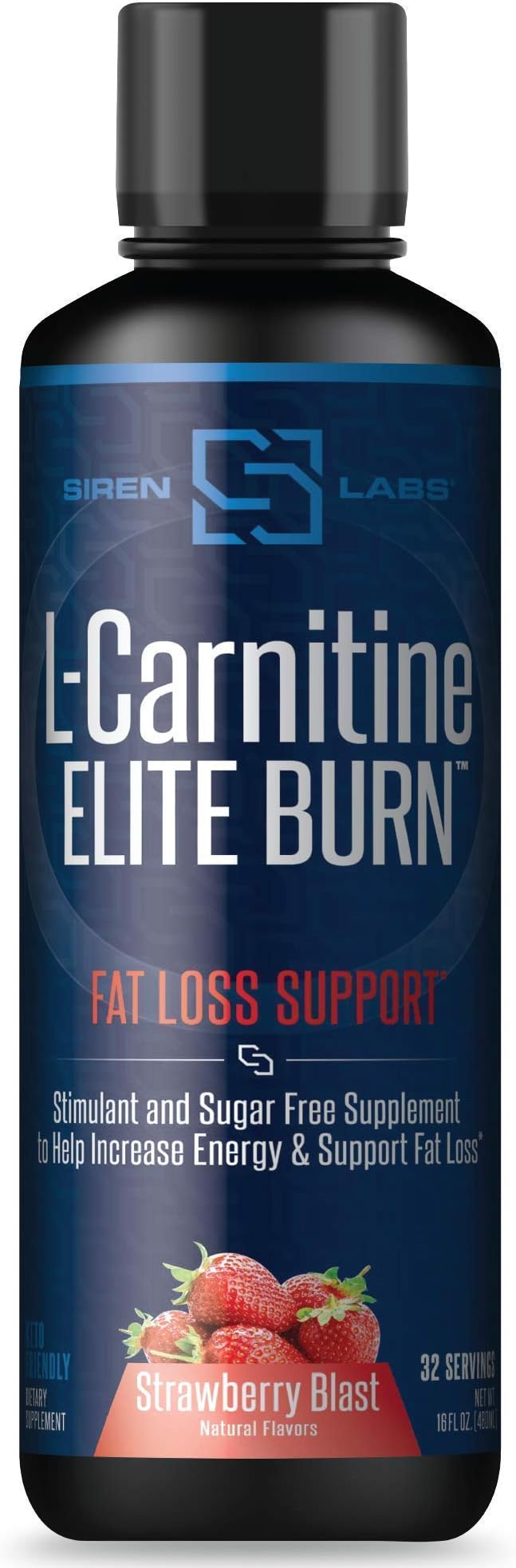 Censor NDS Nutrition Fat Loss-Body Toner with CLA (90 Softgels) &amp Siren Labs L-Carnitine Elite Burn Fat Loss Support Strawberry Blast 3000 mg (32 Servings)