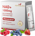 NAD+ Liquid Supplement 1000mg 30 Sachet Nicotinamide Riboside &amp Resveratrol with PQQ DNA Repair Advanced NAD Supplement for Men &amp WomenBoosts Cellular Energy