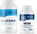 Vimergy L-Lysine (270 Capsules) &amp MSM (120 Capsules) Kit