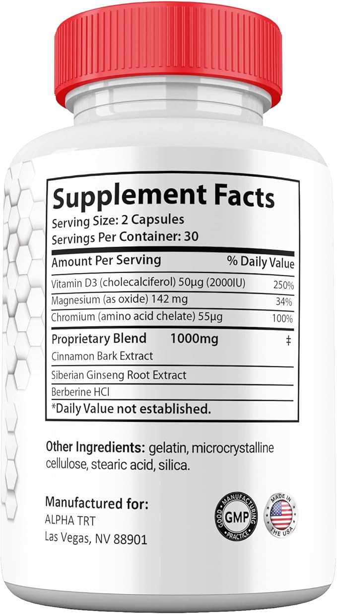 Alpha TRT Pills Maximum Strength Supplement AlphaTRT Capsules Advanced Premium Formula Vitamin Pills (2 Pack)
