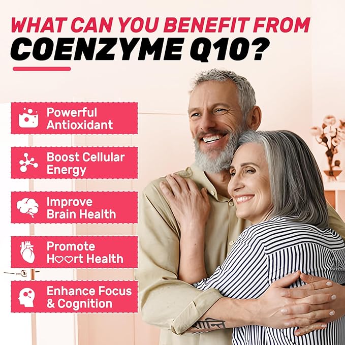 2 Pack CoQ10 Gummies 5X Better Absorption Coenzyme Q10 for Cellular Energy and Antioxidant Support 120 Peach Gummies