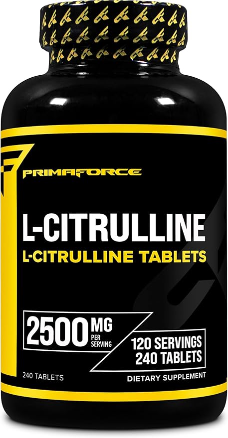 Primaforce L-Citrulline 2500mg 240 Tablets 120 Servings