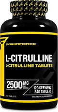 Primaforce L-Citrulline 2500mg 240 Tablets 120 Servings