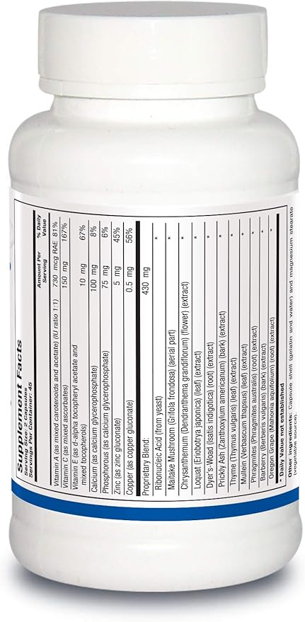 Biotics Research Neutrophil Plus Immune Support Maitake Mushroom Barberry Antioxidant Activity Optimal Immune Function Upper Respiratory Health 90 Capsules