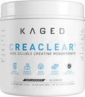 Kaged CreaClear Creatine Monohydrate Powder | Mixes Clear &amp Dissolves Completely No Grit | Premium Micronized Creatine for Strength Performance &amp Muscle Support | Unflavored | 100 Servings