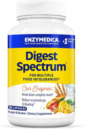 Enzymedica Digest Spectrum Advanced Digestive Enzymes for Women and Men Supports Digestion and Multiple Food Intolerances Fast-Acting Formula for Gas and Bloating Relief 90 Capsules