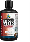 Amazing Herbs Egyptian Black Seed Oil - Gluten Free Non GMO Cold Pressed Nigella Sativa Aids in Digestive Health Immune Support Brain Function Mild Flavor - 32 Fl Oz