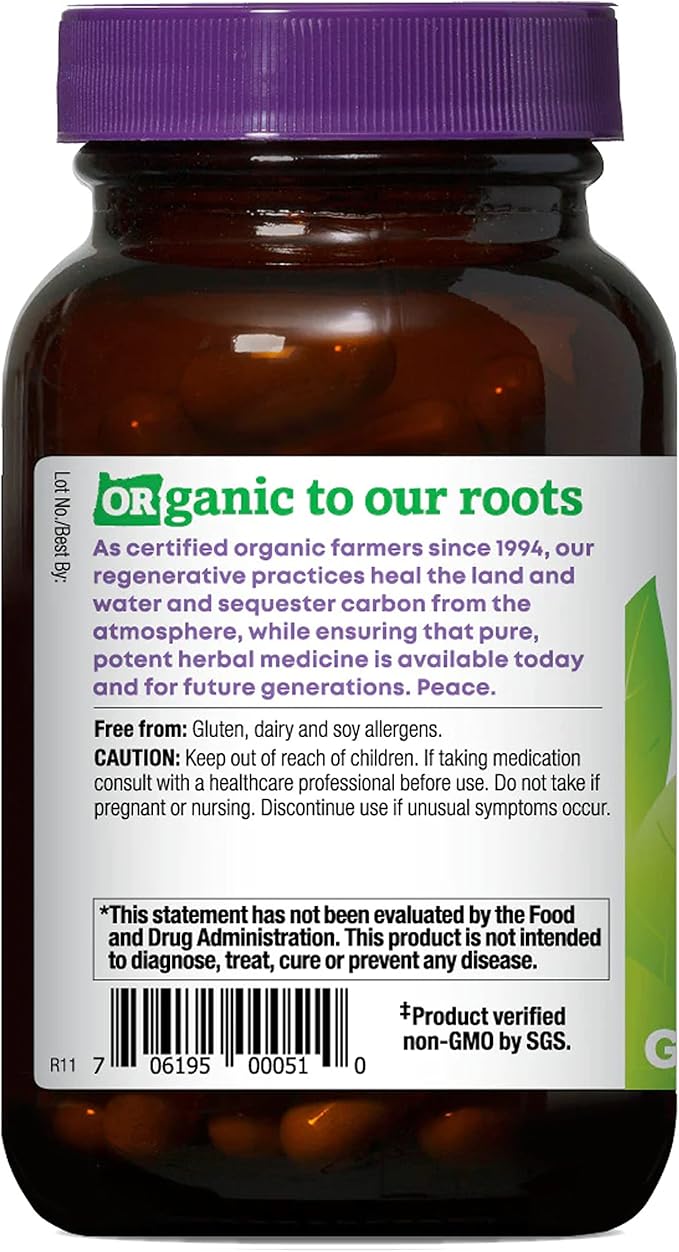 Oregon's Wild Harvest Eleuthero Organic Capsules | Adapt to Stress Naturally 90 Count