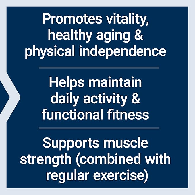 Life Extension Active Vitality &amp Strength Functional Fitness Muscle Health Physical Independence 1-Daily Non-GMO Gluten-Free 30 Capsules