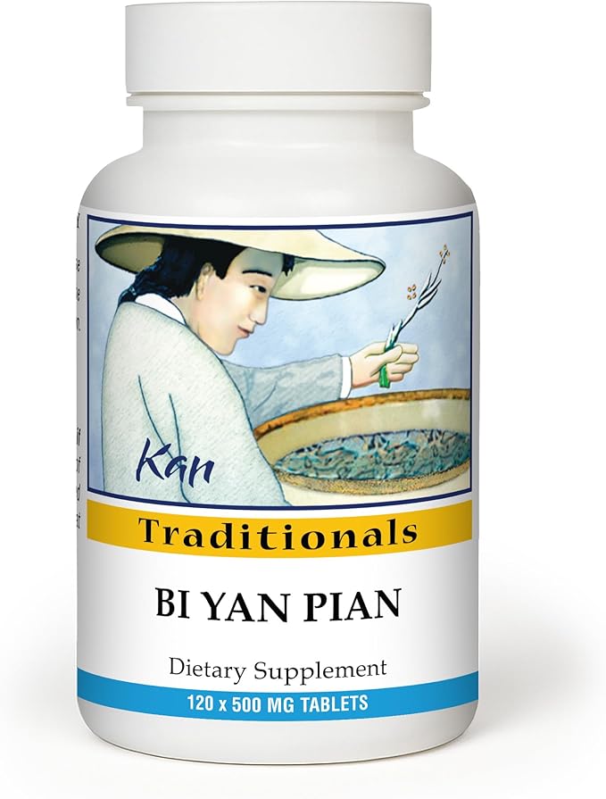 Kan Herb Company Bi Yan Pian – Traditional Chinese Herbal Formula for Sinus Health Supports Clear Nasal Passages Eases Seasonal Discomfort Herbal Supplement 120 Tablets