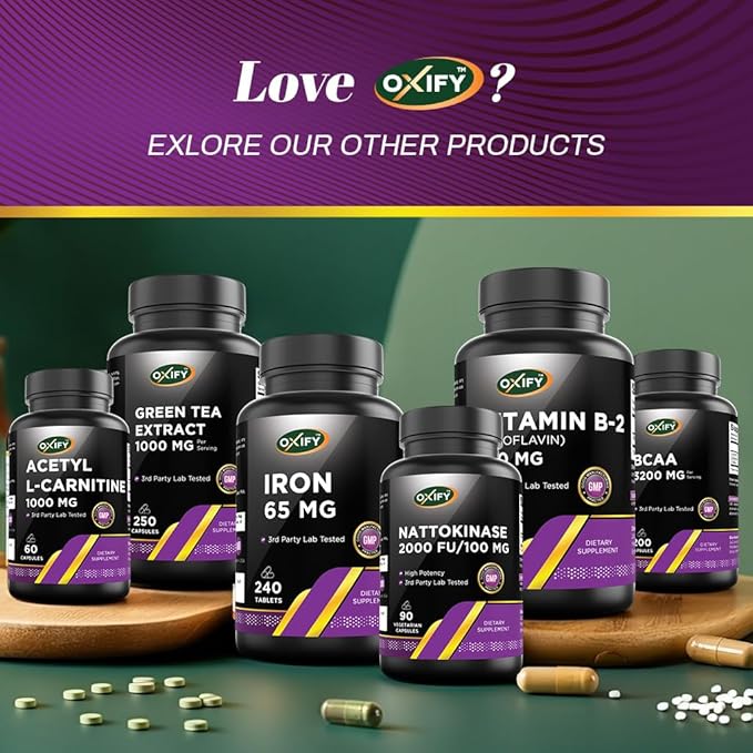 Oxify Lactase Enzyme 9000 FCC ALU | 360 Tablets | Gluten-Free Non-GMO | Supplement Made in USA
