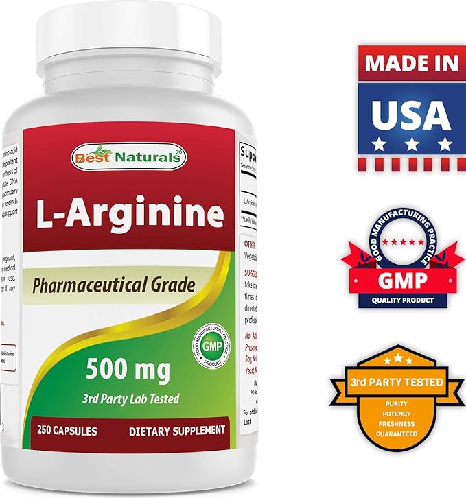 Best Naturals L-Arginine 500mg &amp L-Citrulline 1500mg