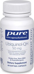 Pure Encapsulations Ubiquinol-QH 50 mg | Active Form of CoQ10 to Support Immune Health Cellular Energy and Cardiovascular Health* | 60 Softgel Capsules