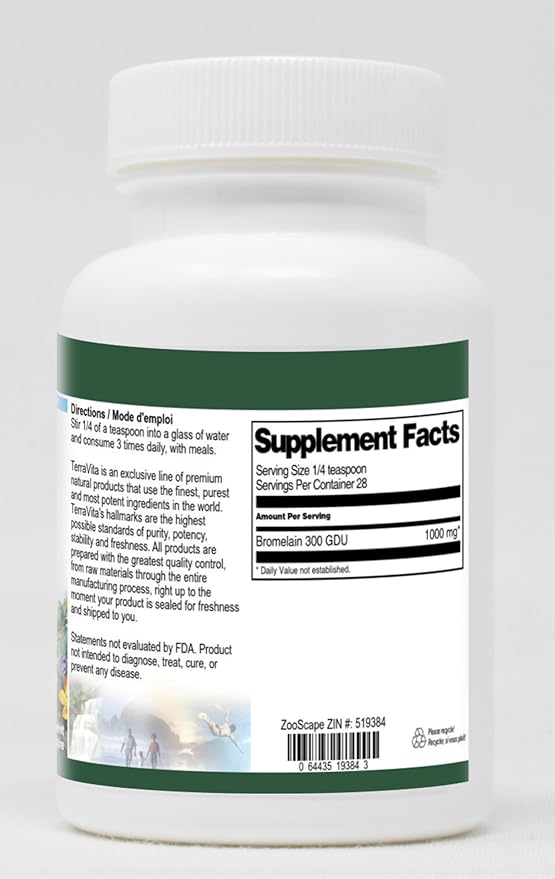 Bromelain 300 GDU Powder (1 oz ZIN: 519384) - 3 Pack