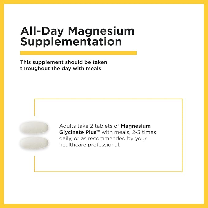 Integrative Therapeutics Magnesium Glycinate Plus - Cardiovascular Support Supplement* - Supports Brain &amp Muscular Function* - 120 Count (60 Servings)