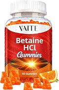 VAITE Betaine HCL Supplement 1000 mg Gummies – Digestive Support – Supports Digestion &amp Nutrient Breakdown – Non-GMO Vegan Gluten-Free – for Adults Seeking Daily Digestive Support – 60 Gummies