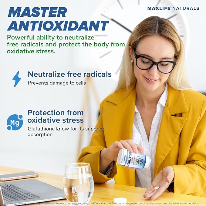 S-Acetyl L-Glutathione 300mg - 60 Acid-Resistant Capsules High Bioavailability S Acetyl Glutathione Supplement for Cellular Wellness &amp Skin Support Pure L-Glutathione Antioxidant Support Capsule