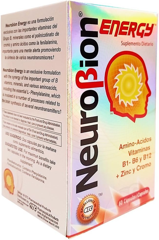 Neurobion Energy Amino Acids 60 Count (Pack of 3)