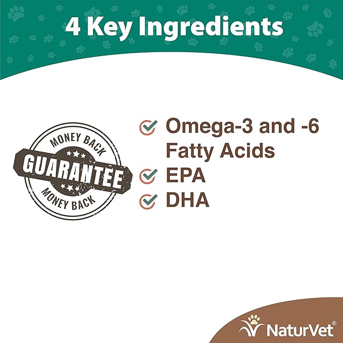 NaturVet – Salmon Oil Skin &amp Coat Plus Omegas – Supports Healthy Skin &amp Glossy Coat – Source of Omega-3 &amp 6 Fatty Acids – for Dogs &amp Cats (8.75 oz Oil)