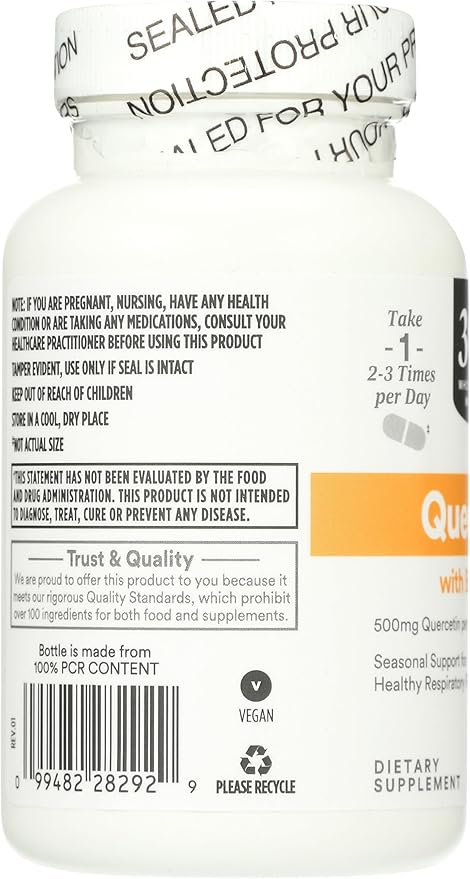 Whole Foods Market Quercetin with Bromelain 100 Count