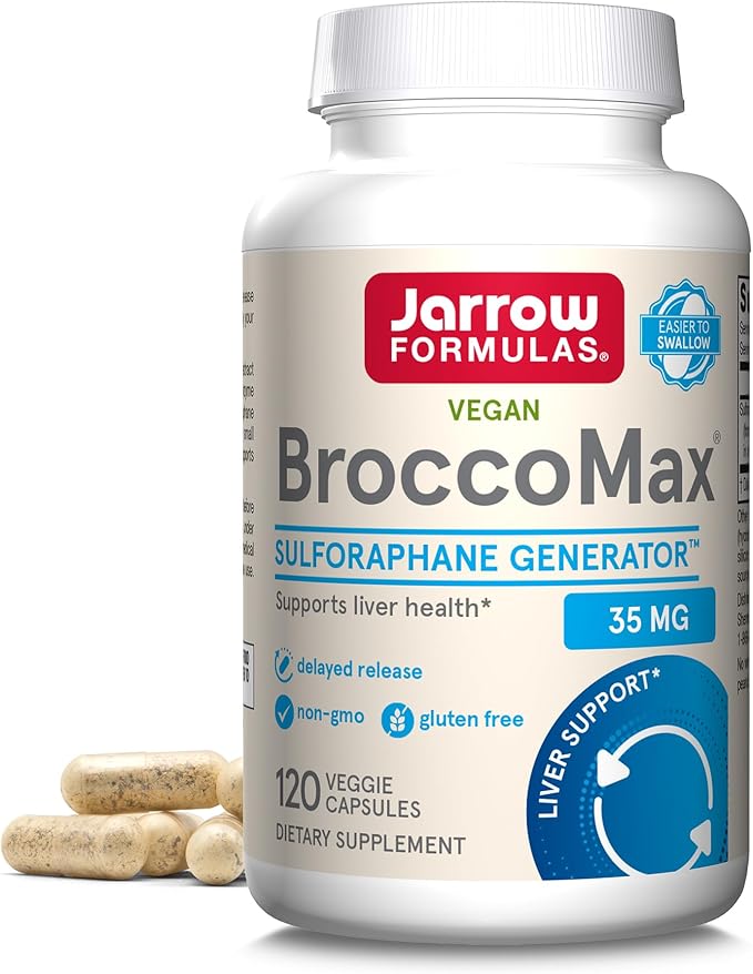 Jarrow Brocco Max 120 Veggie Caps &amp Life Extension Super K Vitamin K1 K2 MK-7 MK-4 Vitamin C Bone/Heart/Arterial Health Non-GMO 90 Softgels