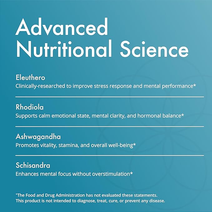 Natura Health Products Vital Adapt Supplement - Daily Nourishing Adaptogenic Tonic for Endocrine Function Support - Featuring Rhodiola Ashwagandha Cordyceps Reishi (4 Fluid oz)