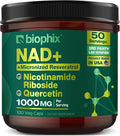biophix NAD+ Liposomal Supplement for Women &amp Men - 1000 mg per Serving - Nicotinamide Riboside Micronized Resveratrol &amp Quercetin Complex - 100 Veg Capsules - Non-GMO Gluten-Free cGMP Cert