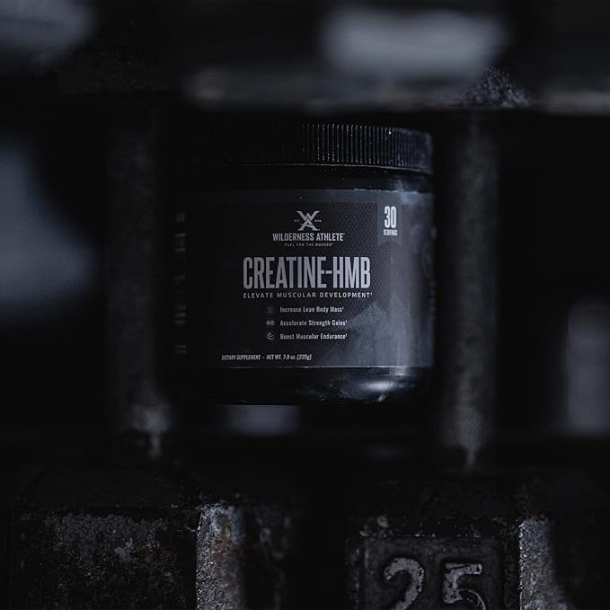 Wilderness Athlete - Creatine HMB - Micronized Creatine Monohydrate Powder HMB and Vitamin D3 Supplement - Creatine Powder Butyrate Supplement - Best Rated Creatine for Women &amp Men