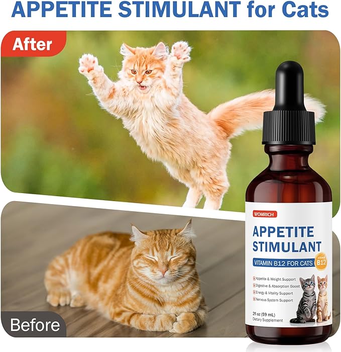 Cat Appetite Stimulant Methylcobalamin Vitamin B12 for Cats – for Energy Appetite &amp Red Blood Cell Support – Treatment of EPI in Cats