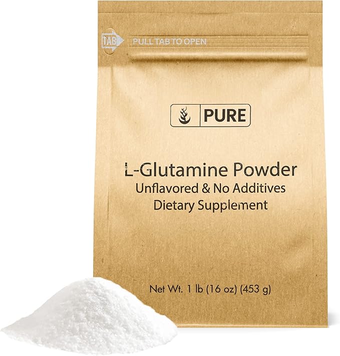 PURE ORIGINAL INGREDIENTS L-Glutamine (1lb) Alpha-Amino Acid Supplement Powder Lab-Verified