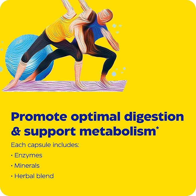Enzymedica pH-Basic Includes Digestive Enzymes Nutrients &amp Herbs Supports Healthy Digestion &amp pH Balance 120 Count