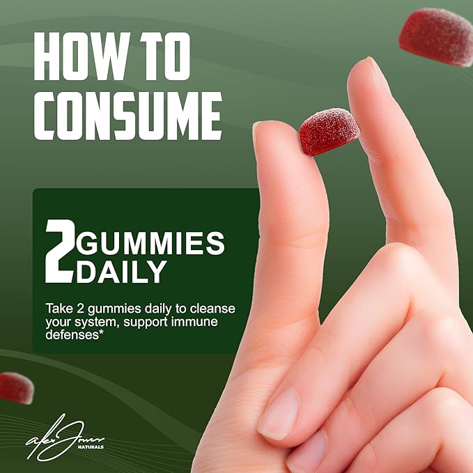 Ultimate Irish Sea Moss Gummies with Bladderwrack &amp Burdock Root – Sea Moss Bladderwrack Burdock Root – Caramel Apple Flavor – Plant-Based Mineral Blend – Vegan Non-GMO – 60 Gummies