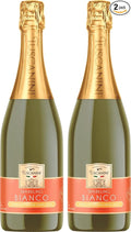 Tuscanini Sparkling Bianco Grape Juice 25.4oz (2 Pack) | Non-Alcoholic Celebration Drink | Festive Mushroom Cork | Refreshing &amp Elegant Sparkling Grape Juice | Perfect for Holidays Weddings &amp