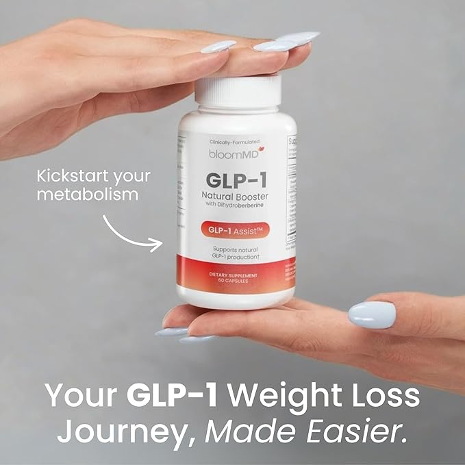 GLP-1 Natural Booster with Dihydroberberine Dietary Supplement for GLP-1 Production Support 60 Capsules