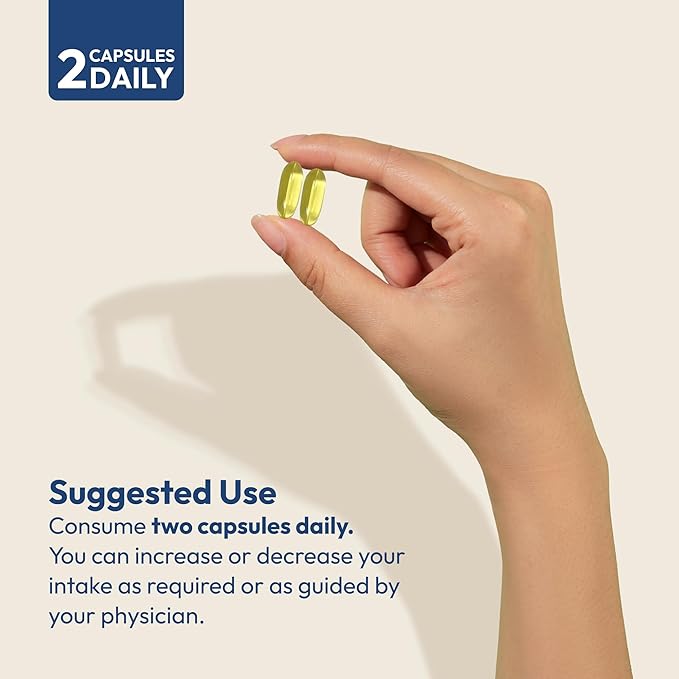 ANDREW LESSMAN Essential Omega-3 Orange - 60 Softgels - Ultra-Pure High Potency Omega-3 Oils. High DHA No Stomach Upset No Contaminants No Mercury. Small Easy to Swallow Softgels