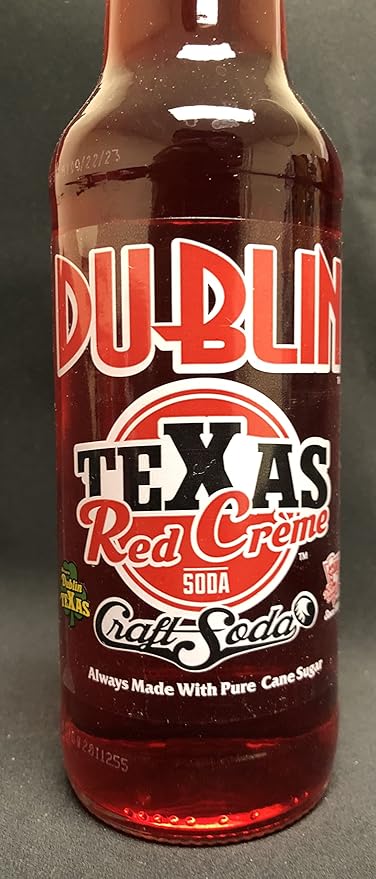 Retro Soda Sweetened with Pure Cane Sugar 12oz Glass Bottles (Pack of 24) (Dublin Retro Red Cream Soda)