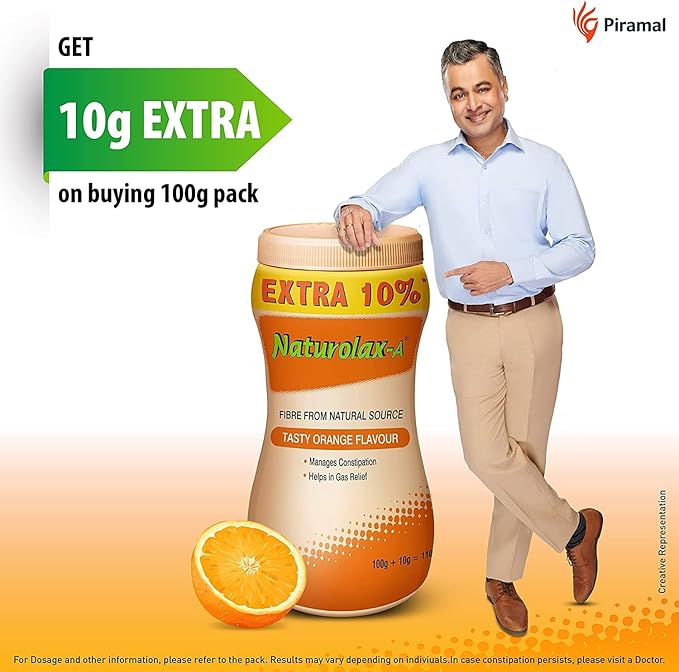 Naturix Naturolax-A Isabgol Husk Powder Orange 300 GMS
