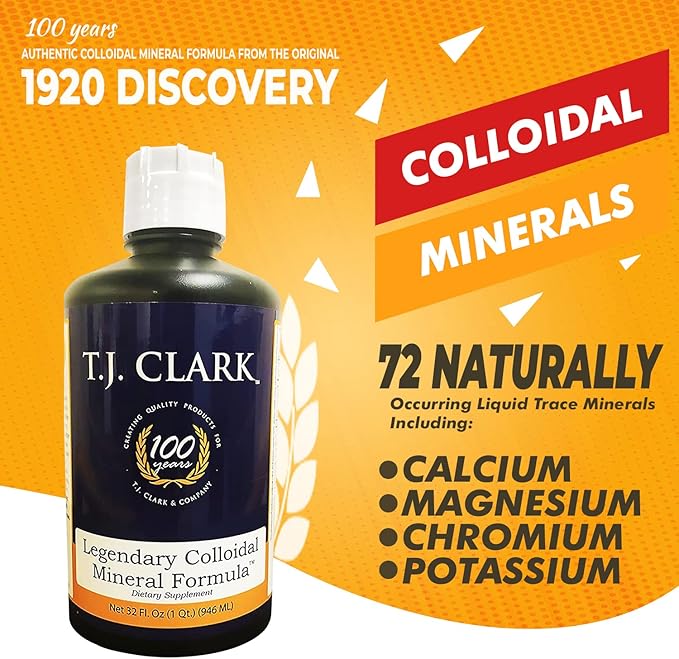 Original Colloidal Mineral Formula T.J. Clark 32fl.oz. Liquid