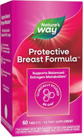 Nature's Way Protective Breast Formula Supports Balanced Estrogen Metabolism* Supports Premenstrual Breast Comfort* with BR-DIM Turmeric Extract and Vitamin D3 60 Tablets (Packaging May Vary)