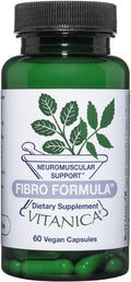 Vitanica Fibro Formula Fibromyalgia Relief Support Saffron Extract 60mg 5 HTP 100mg Pea 300mg Dr Formulated Neuro Muscular Support Supplement Vegan Non-GMO 60 Capsules