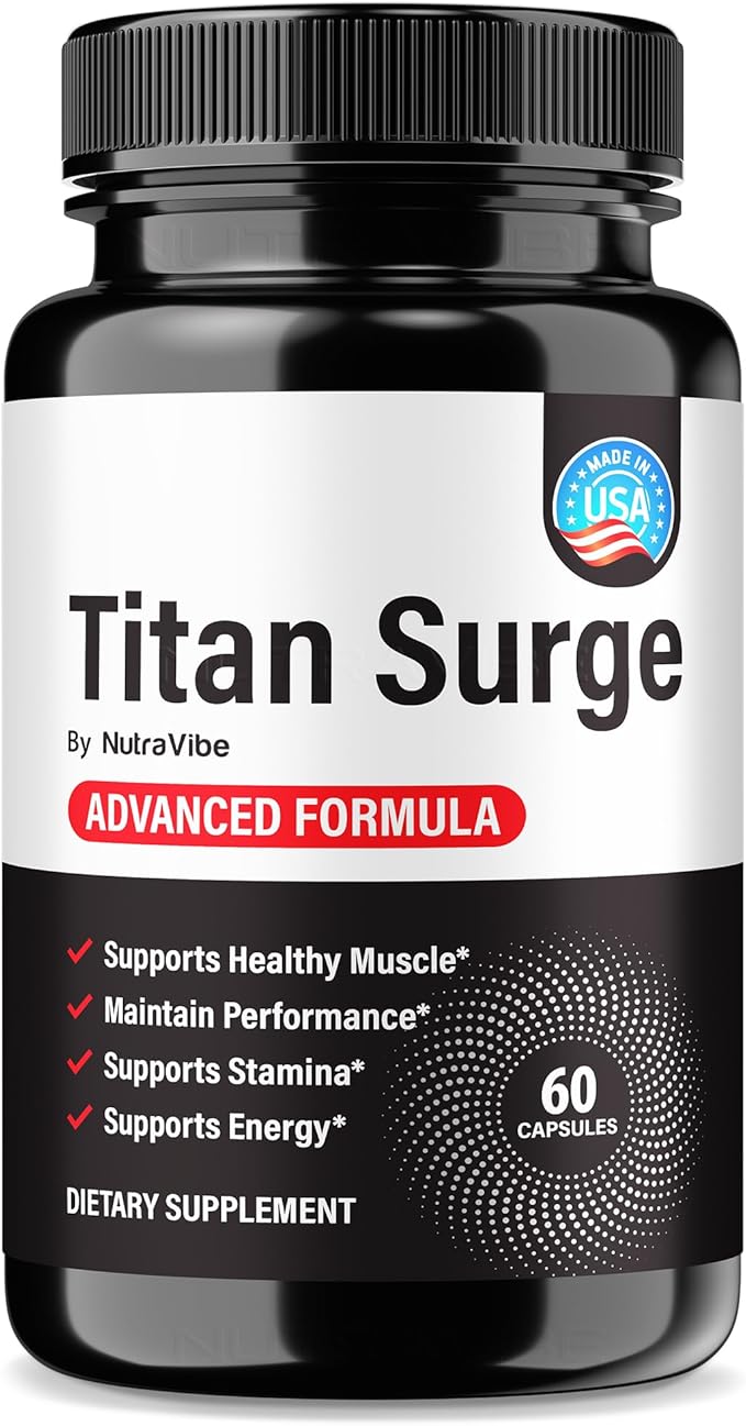 Titan Surge – Men’s Protector Formula TitanSurge ME Caps for Peak Performance Nutrition &amp Pre Workout Support | Daily Health &amp Male Performance Blend Easy-to-Take Pills (60 Capsules)