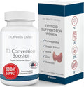 Dr. Westin Childs T3 Conversion Booster - Thyroid Support for Women &amp Men with Hypothyroidism &amp Hashimoto’s Iodine Ashwagandha Guggul Extract Selenium &amp Zinc Complex 60 Servings