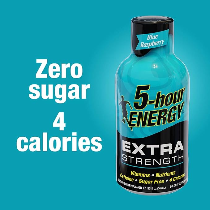 5 Hour Energy Shot Extra Strength Sour Apple- 72 Pack of 2 Ounce Bottles