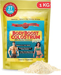BodyBoost Colostrum Whole 100% Bovine Colostrum Powder Immune Booster Supplement with Immunoglobulin &amp LactoferrinGrass Fed Colostrum Gut Health &amp Muscle Growth Diverse Intake 1 kg 35 o