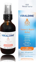 VIRALDINE 1.5% Povidone-Iodine Sore Throat Spray Microplastic-Free Bottle FSA Eligible 60ml