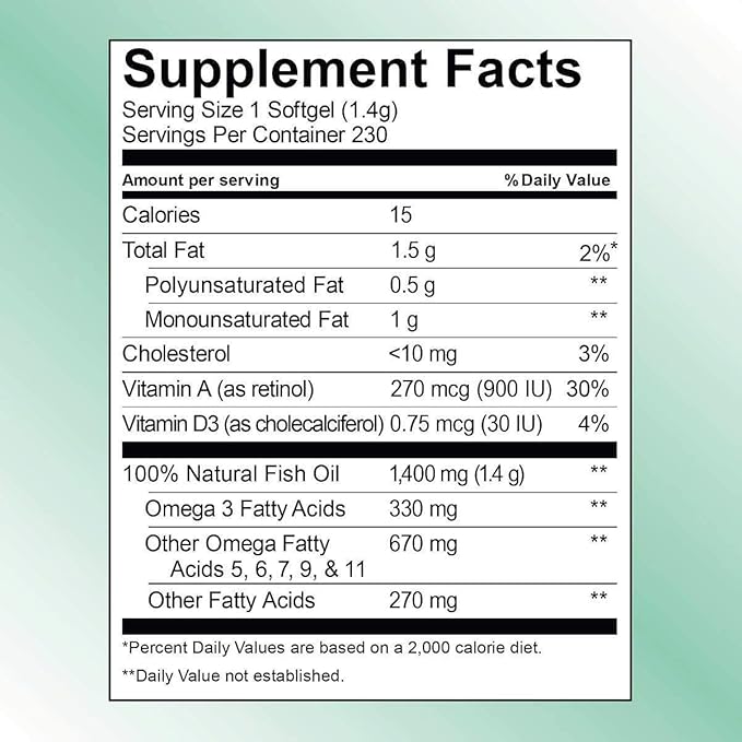 Kirkland Signature Kirkland Signature Wild Alaskan Fish Oil 1400 mg Dietary Supplement (Netcount 230 Soft Gels) 230Count ()